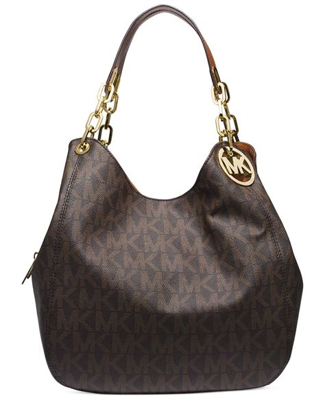 michael kors fulton large shoulder tote acorn|Michael Kors large shoulder tote.